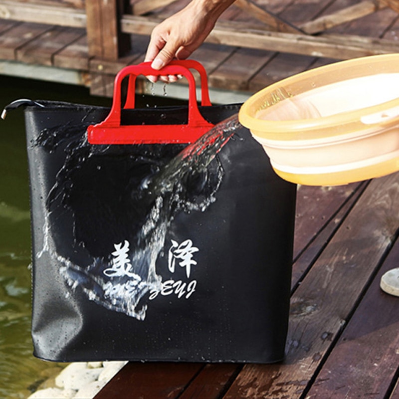 Big Fishing Bag Waterproof Thickening Tote Bag Live Fish Handbag Multi-function Light Fishing Gear Bucket Fishing Box Supplies