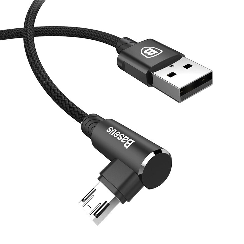 Baseus cabo micro usb de carregamento rápido, cabo micro usb de carga para samsung xiaomi android: Black / 200cm