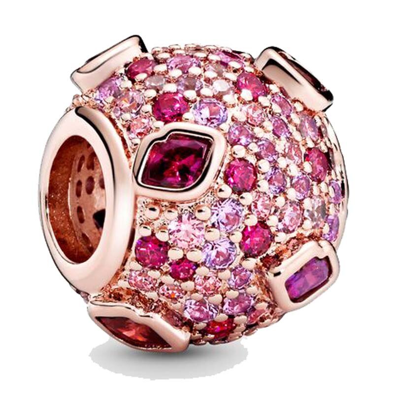 Mosaic Ball Blue & Clear Enchanted Chiselled Elegance Droplet Charm 925 Sterling Silver Beads Fit Bracelet DIY Jewelry: SJN-P-D-2888