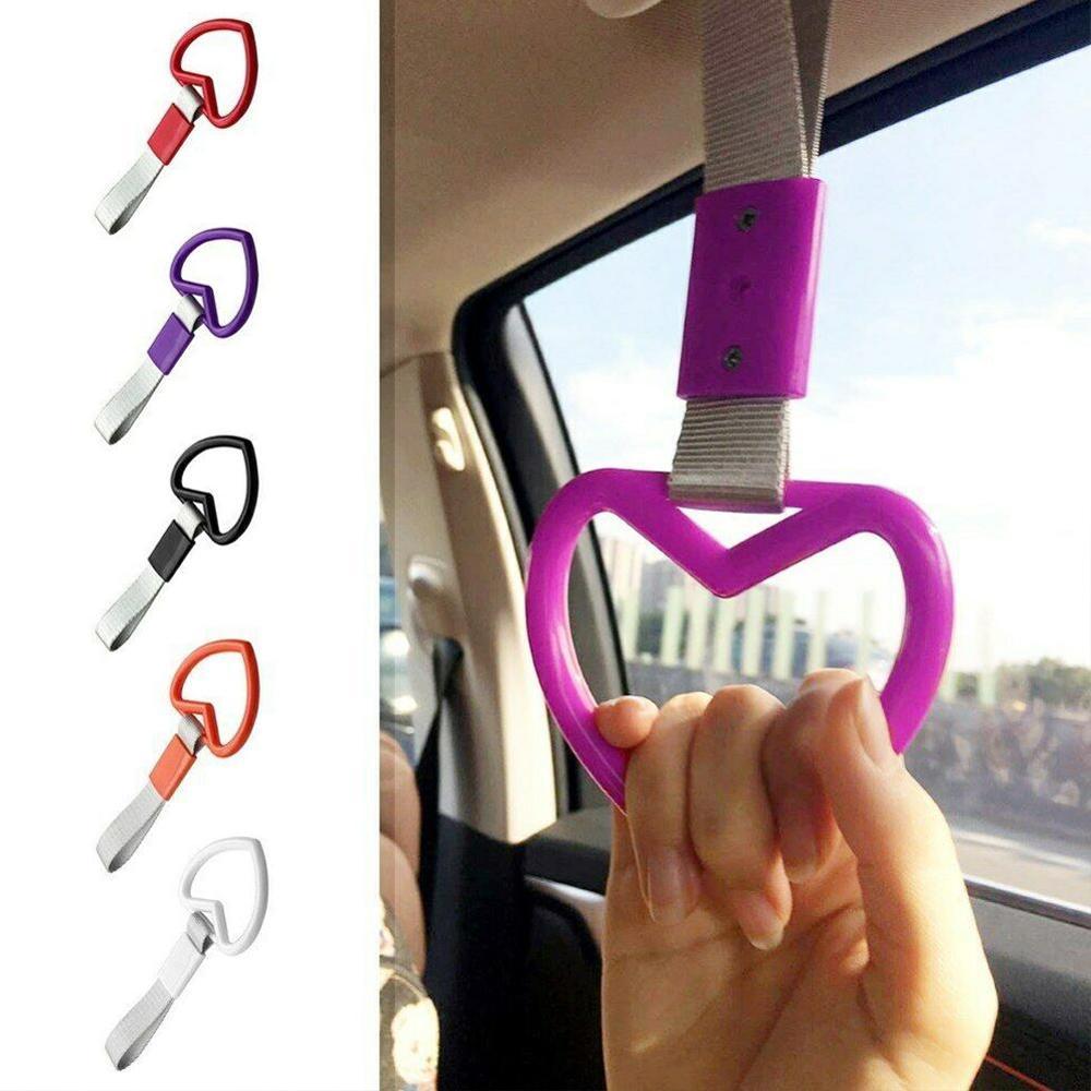 Nylonrem bil dragring handtag rem charm runt jdm styling tunnelbana drift tåg handtag bussrem charm leksaksbil ring tsurik  h2 b 4