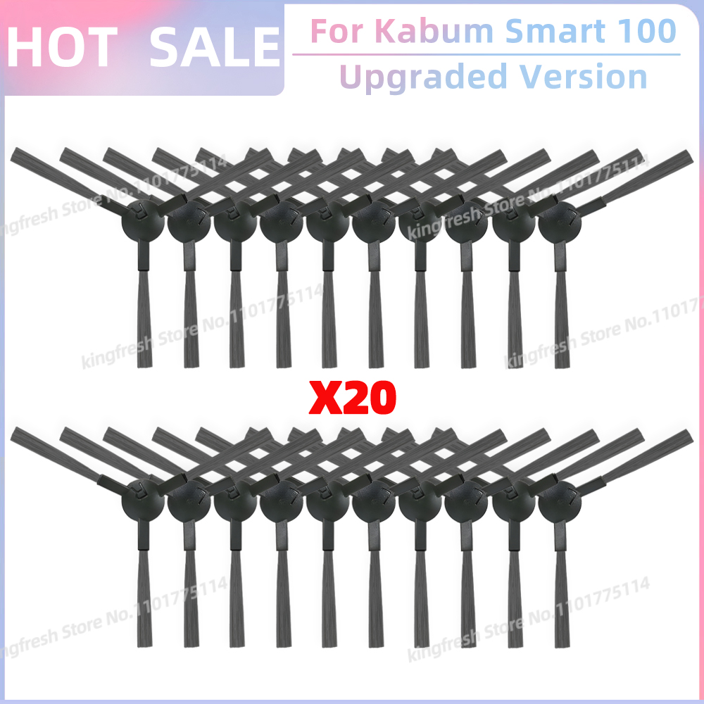 Fit For ( Kabum Smart 100 KBSF007, Nedis WIFIVCR001CBK, Nedis WIFIVCB01 ) Vacuum Parts Side Brush FIlter Mop Cloth Rubber Strip: light yellow