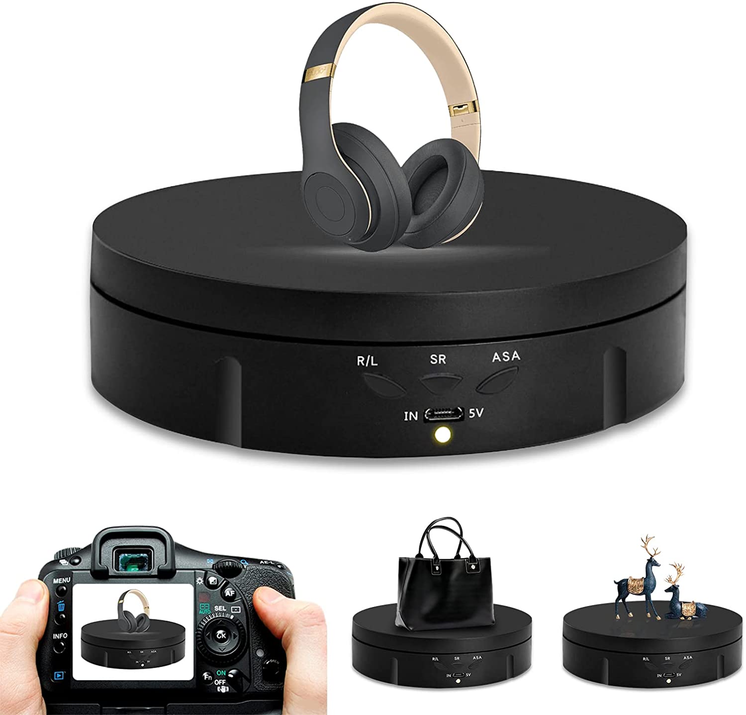 Rotating Display Stand 360 Degree Motorized Rotating Turntable For Photography Product Displays Jewelry Watches 3D Models