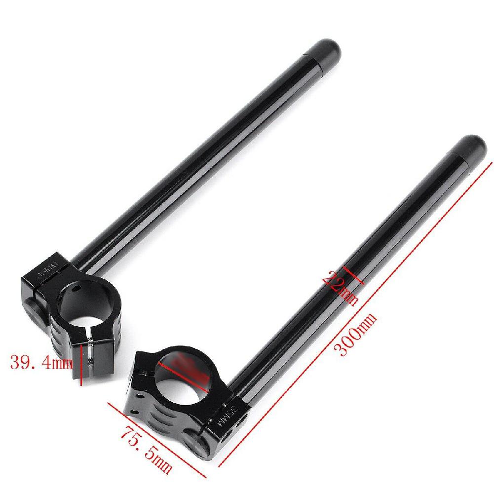 manubrio moto Manubrio moto Cafe Racer manubrio regolabile CNC 31 32 33 35 36 37 39 41 43 45 48 50 51mm clip per moto