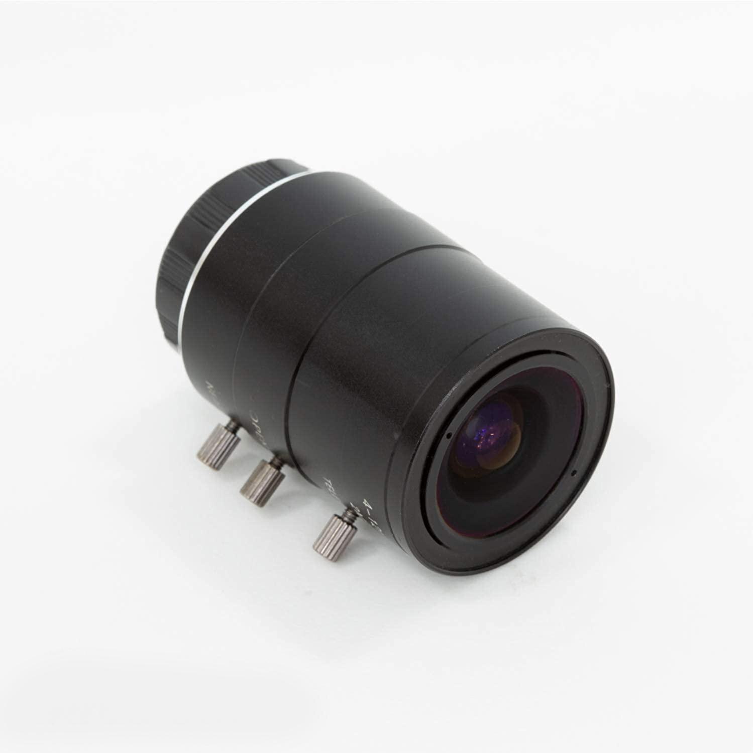4-12mm Varifocal C-Mount Lens for Raspberry Pi HQ Camera, with C-CS Adapter