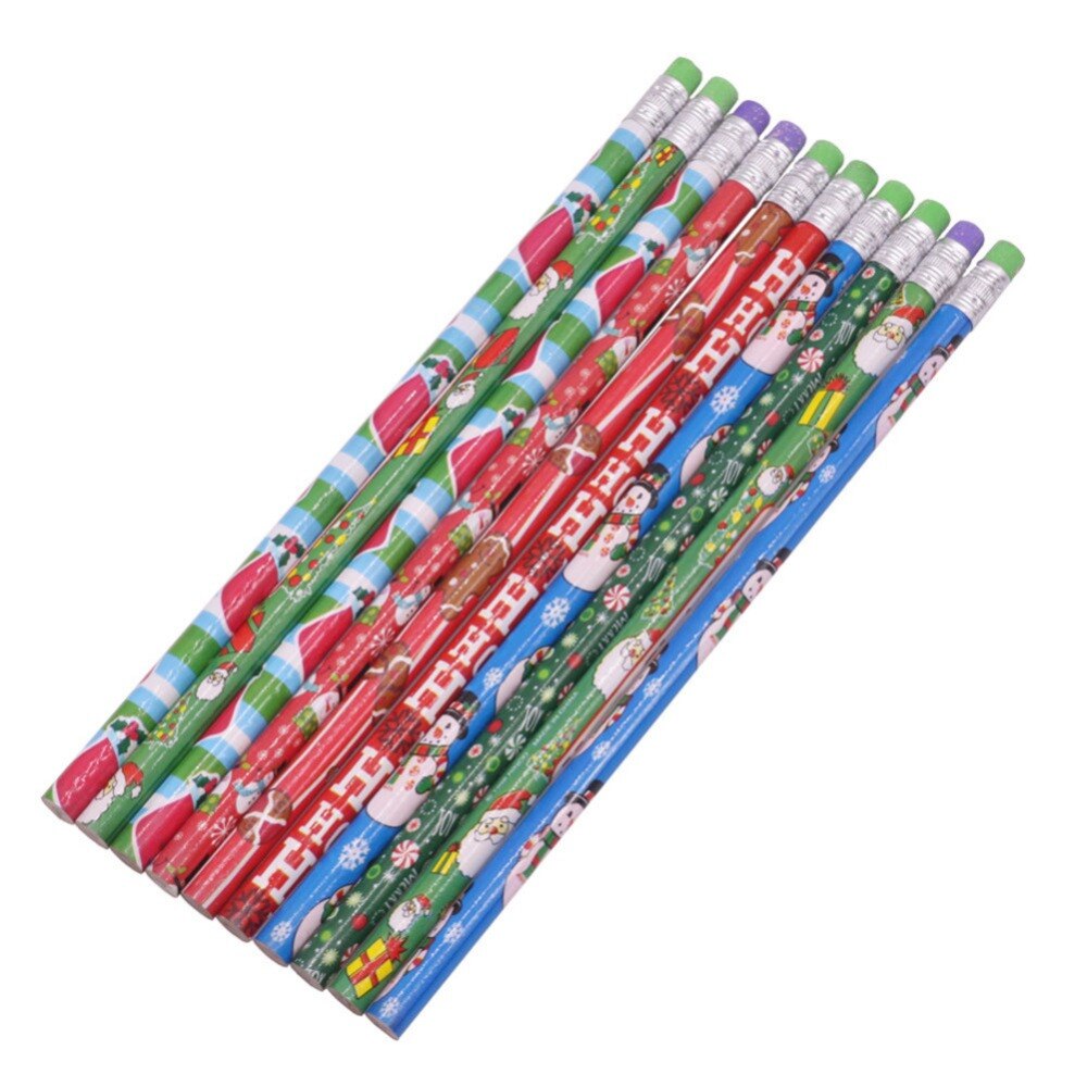 100 pz HB Matita di colore Della Penna Di Natale Modello di Halloween Modello di Gomma di colore Dei Bambini della Penna Studente Pittura Schizzo di Cancelleria