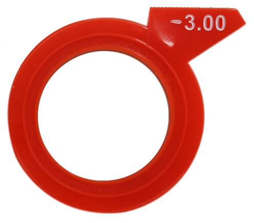 Højlydt mærke optisk produktkugle prøvelinse, der erstatter linser med plastikfælge: -3.00
