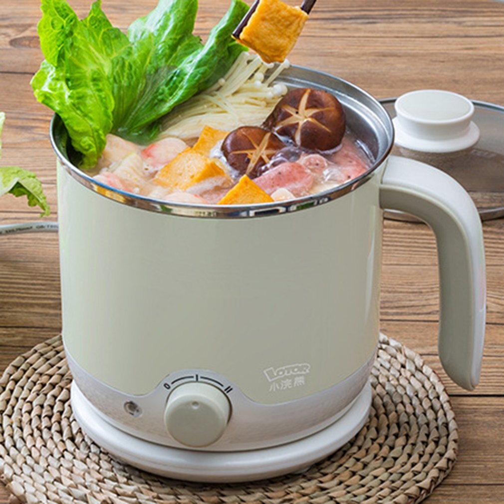 70C Slaapzaal Thuis Elektrische Stoomkoker Frituren Fornuis Multifunctionele Koken 600W Non-stick Stoomboot