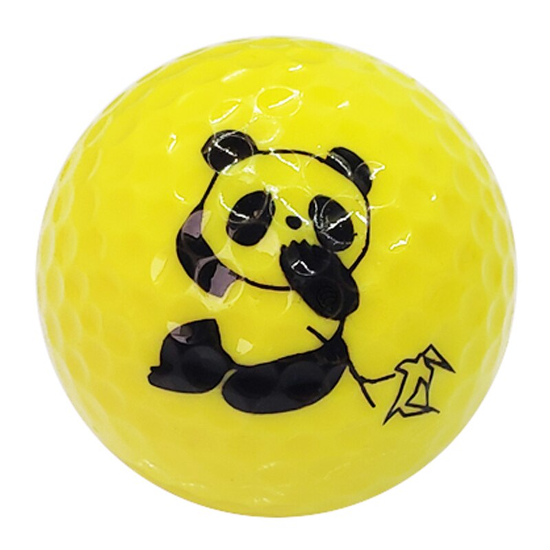 Golfbold smil farverige træningsbolde til børn drenge piger panda bold eneste plantar massage bolde 1pc golfbold 6 slags: -en