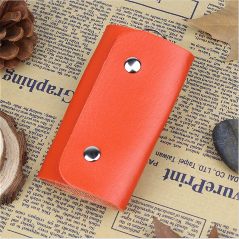 Vrouwen Mannen Key Houders Vintage Keys Organizer Solid Auto Sleutelhanger Huishoudster Sleutelhanger Cover Key Portemonnees Key Pouch