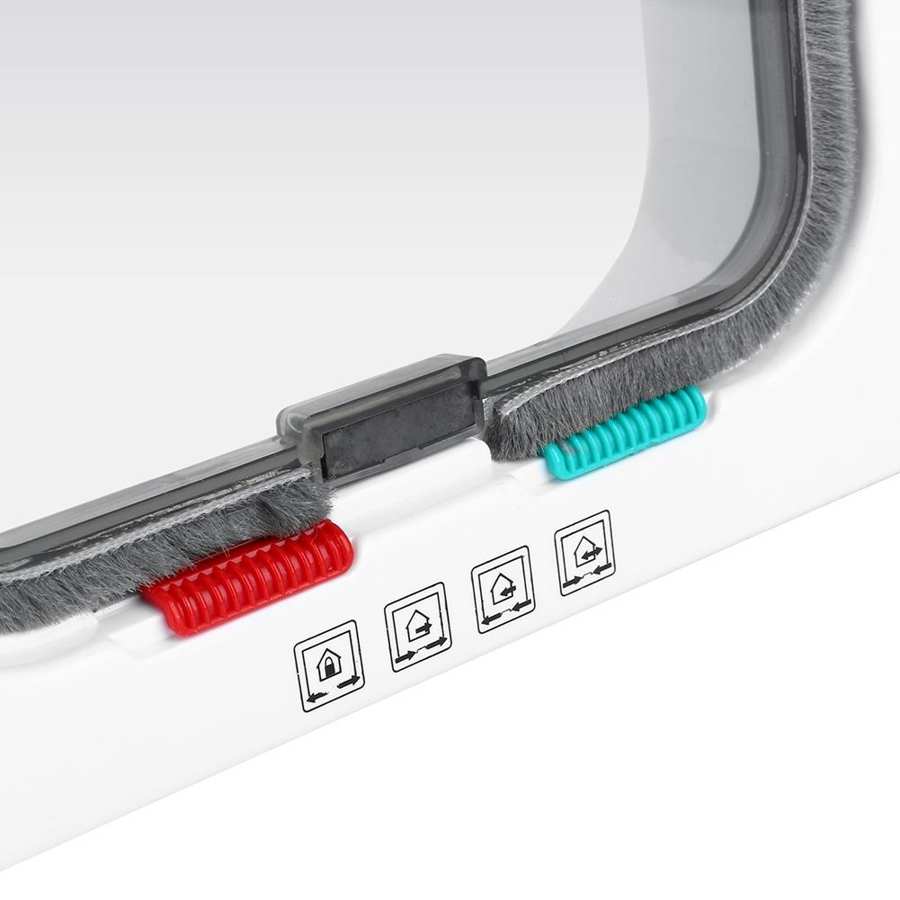 Hond En Kat Deuren Huisdier Deuropeningen Voor Indoor En Outdoor Deuren Magnetische 4-Way Lock Beveiliging Intelligente Controle Huisdier deur
