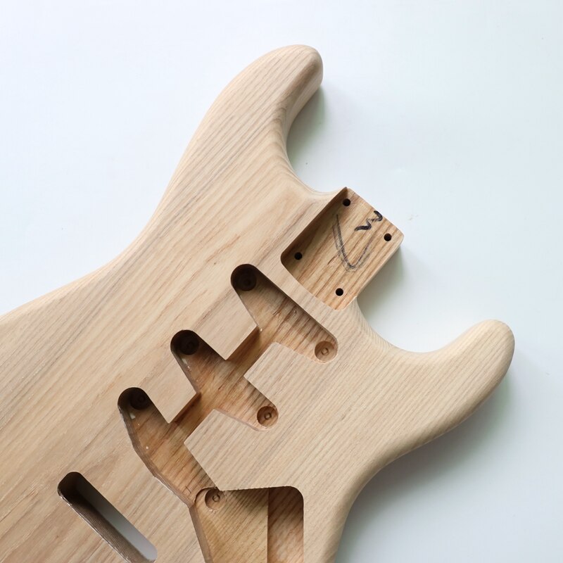 Corps de guitare Donlis non fini brut Ash ST corps de guitare électrique adapté pour simple humbucker P90 et LP micros pièces de guitare guitarra