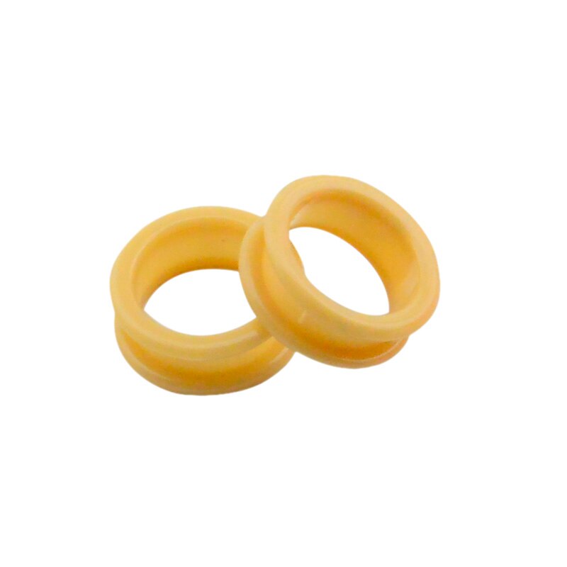 Salon Soft Silica Gel Hair Scissors Silicone Finger Rings Scissors Inserts Groomer Accessories Handle Rings for Barber Shears: Beige