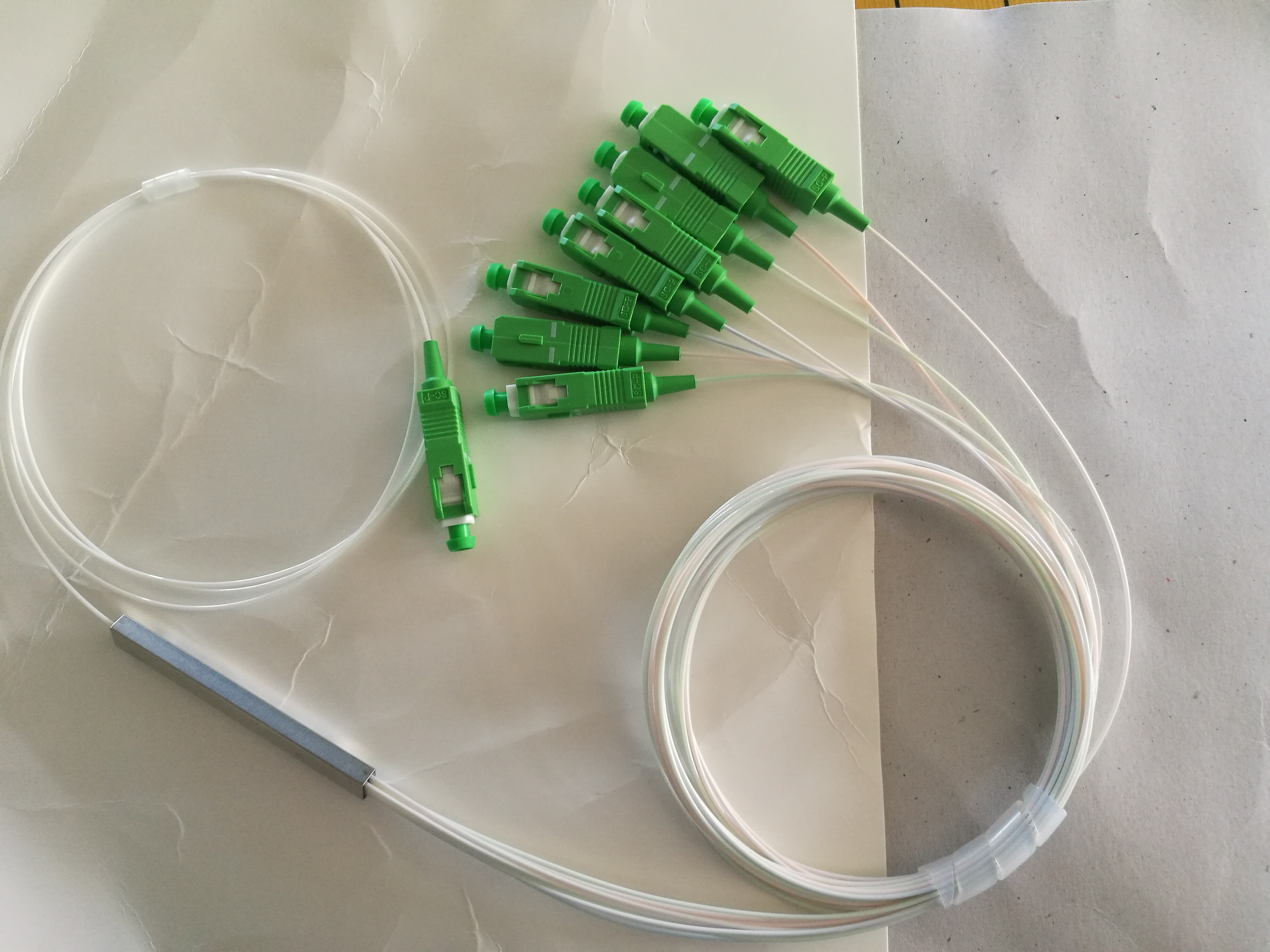 Sc/Apc 1X8 Fiber Optische Splitter Mini Module Sc/Sc Ftth Fibre Splitter Sc Single Mode