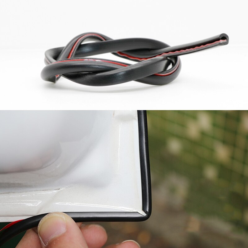 Tiras protectoras para bordes de goma para puerta de coche, molduras de puertas laterales, Protector de arañazos adhesivo para vehículo, 5M