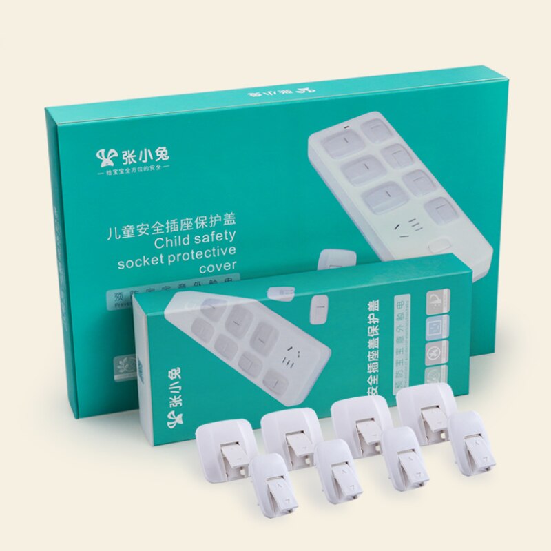 8pcs/set Power Socket Electrical Outlet Baby Kids Child Safety Guard Protection Anti Electric Shock Plugs Protector Cover