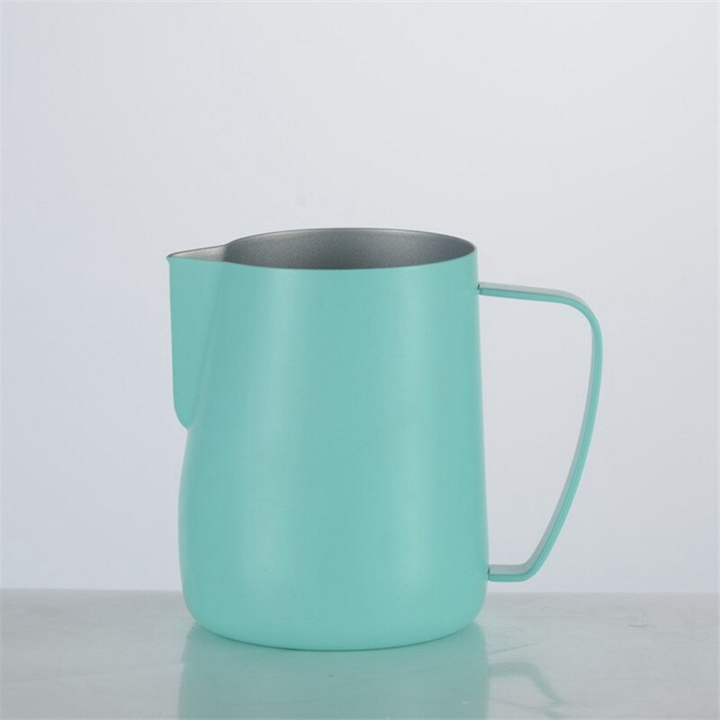 304 Roestvrij Staal Handmatige Motta Melkkan Frother Latte Art Cup Melk Opschuimen Werper Creamer Melkschuim Maker Melkopschuimer: green / 600ml