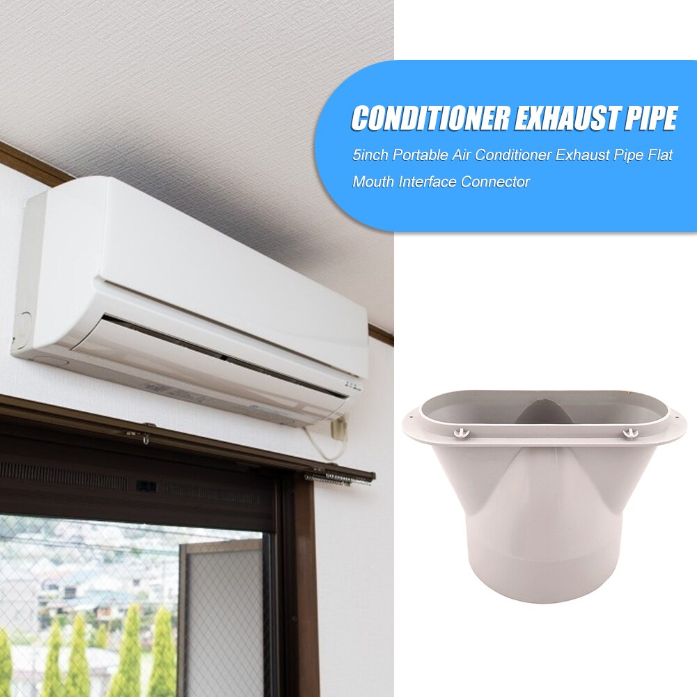 5 cal przenośny klimatyzator rura wydechowa płaskie usta złącze interfejsu powietrza w domu części robić klimatyzatora rury wydechowej dopasowanie