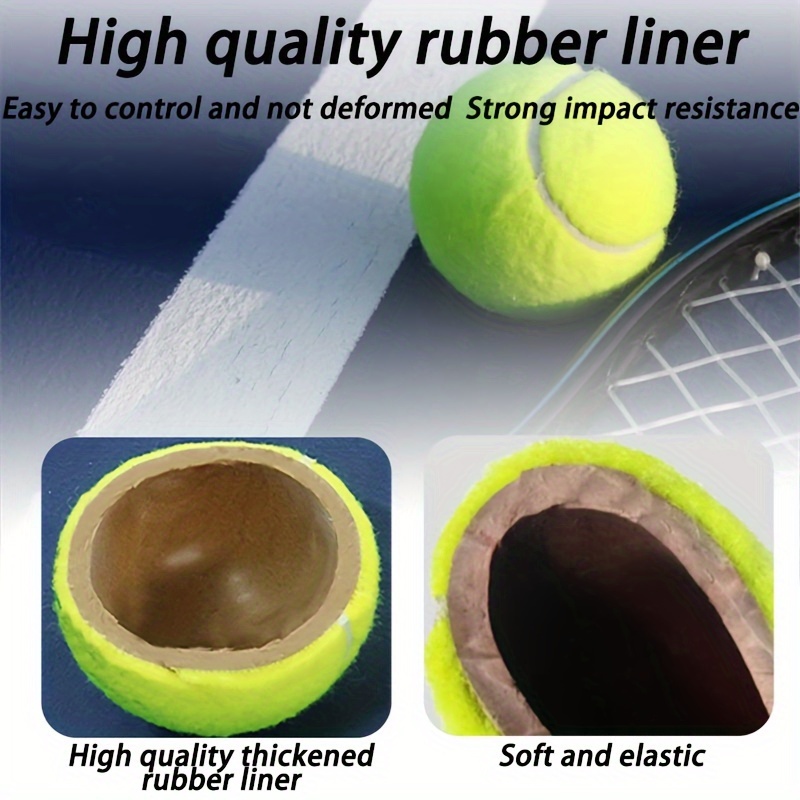 5PCS High Elasticity Tennis Tennis Training Game Ball Outdoor Dogs Bite and Chomp 60mm Tennis Ball
