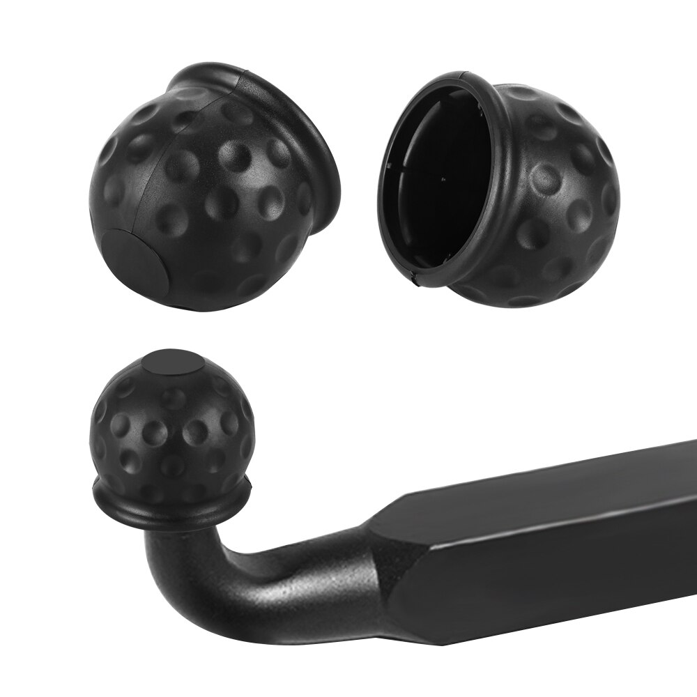 Negro 50mm Car Towbar Towball plástico Cap Tow Ball remolcar accesorios de remolque de protección de la cubierta de la cabeza de la bola del remolque