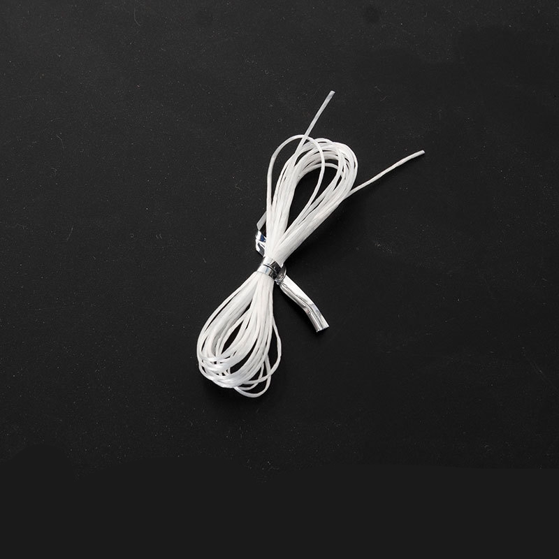 Cordones de cuentas elásticas blancas para fabricación de joyería, hilo de cuentas de látex DIY para pulsera, collar, tobillera, cuerda de línea de goma de alta elasticidad