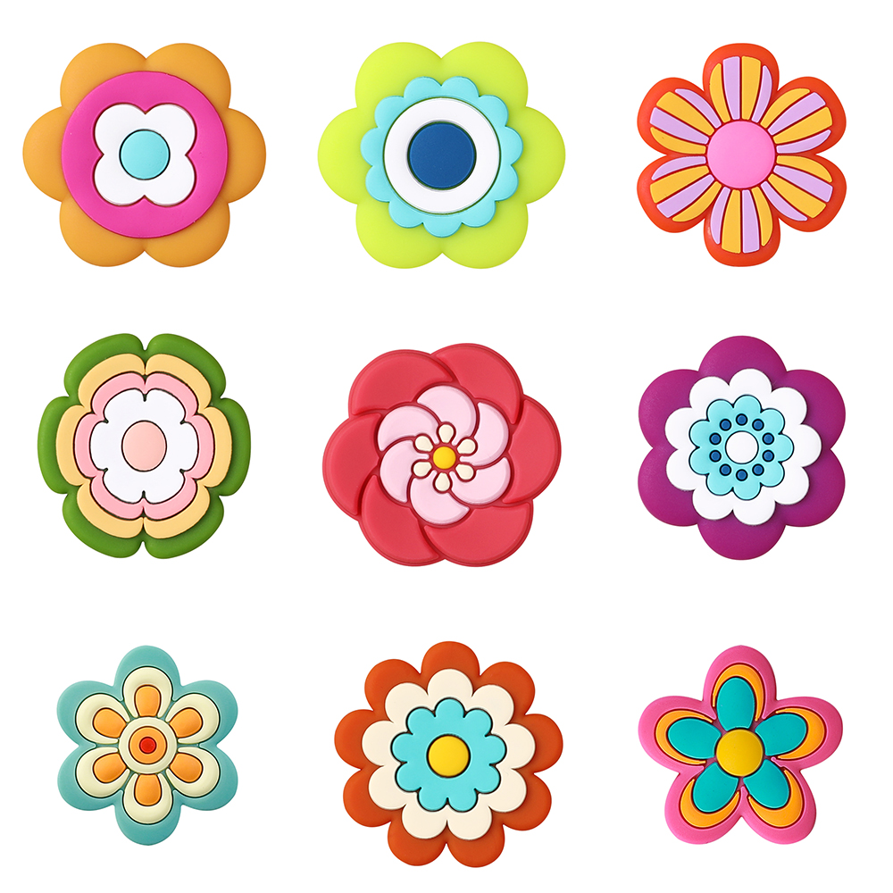 5/10 Uds. Cuentas focales estilo bohemio flor para accesorios de joyería llaveros DIY collar fabricación de pulseras creativos