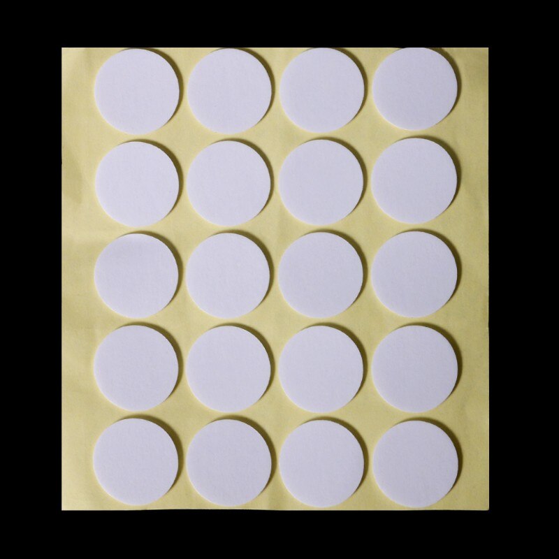 100 st 20mm stearinljusstickor, dubbelsidigt skumlim lim prickar veke värmebeständighet ljusframställning ljus: 200 st