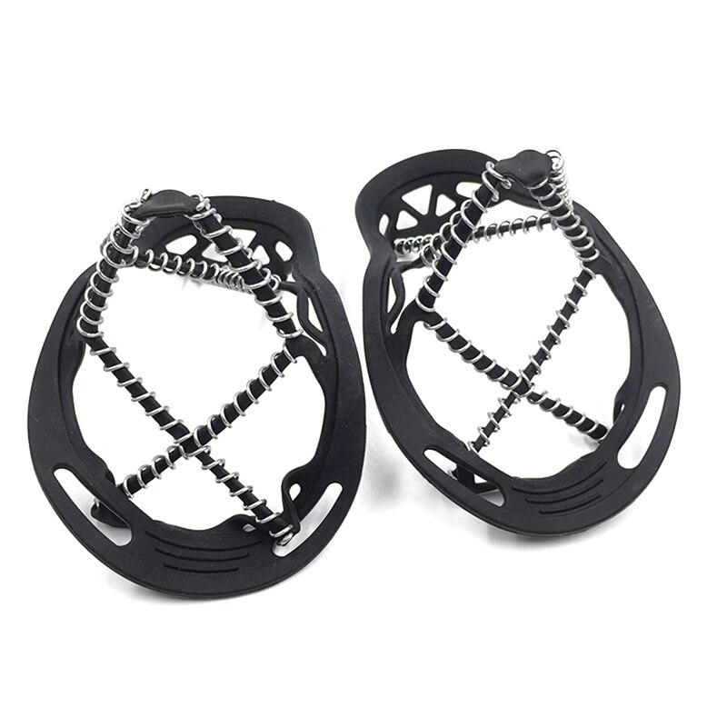1Pair Non-slip Crampons Ice Grip ice snow route camping Outdoor Sports Shoe Cover Walk Traction Cleats ice Crampon Shoe Covers