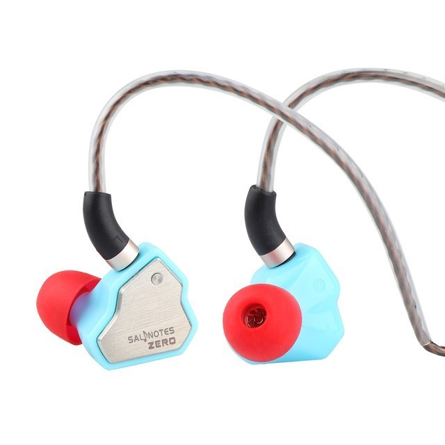 7 Hz Salnotes Zero HiFi 10 mm dynamiczny sterownik douszne słuchawki douszne IEM metalowa membrana kompozytowa magnes N52: SZARY
