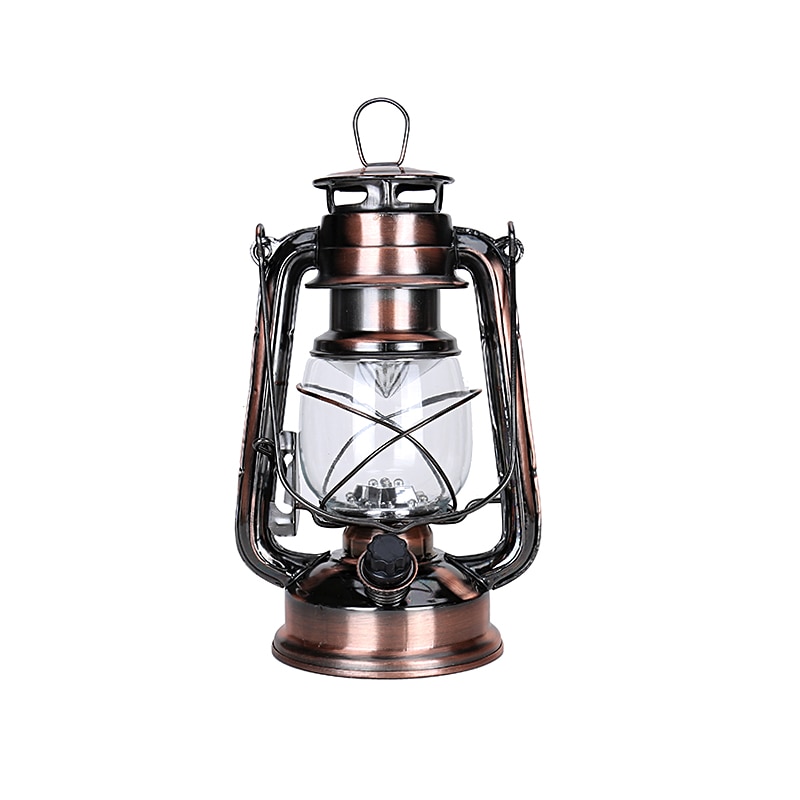 Retro oljelampa tält camping led ljus vintage stil fotogenlampa bredvid ljus för bar kafé led lampor batteriljus