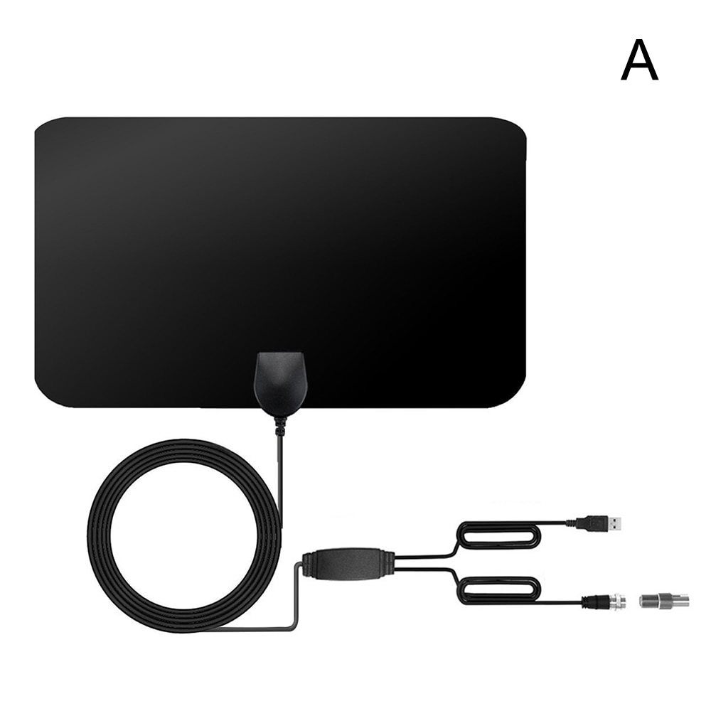 HDTV Antenna Set Support 1080P 50-60 Miles Range Digital Antenna Channels with Amplifier Signal Booster DOM668: a with usb