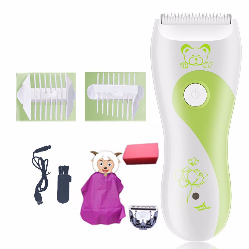 Usb Oplaadbare Baby Elektrische Tondeuse Set Draadloze Tondeuse Voor Kid Zuigelingen Peuters Haar Dagelijkse Verzorging Mute Tondeuse: A4
