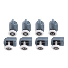 8Pc Douche Deur Wielen Rollen Douchedeur Rollen Schuifdeur Roller Gids Douche Onderdelen Glazen Deur Katrollen Wielen lopers