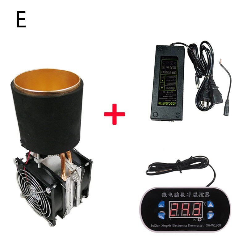 Semiconductor Refrigerator DIY Beverage Refrigeration Cup Ice Machine Quick Cooling Frosting Kit Small Cooling System: E