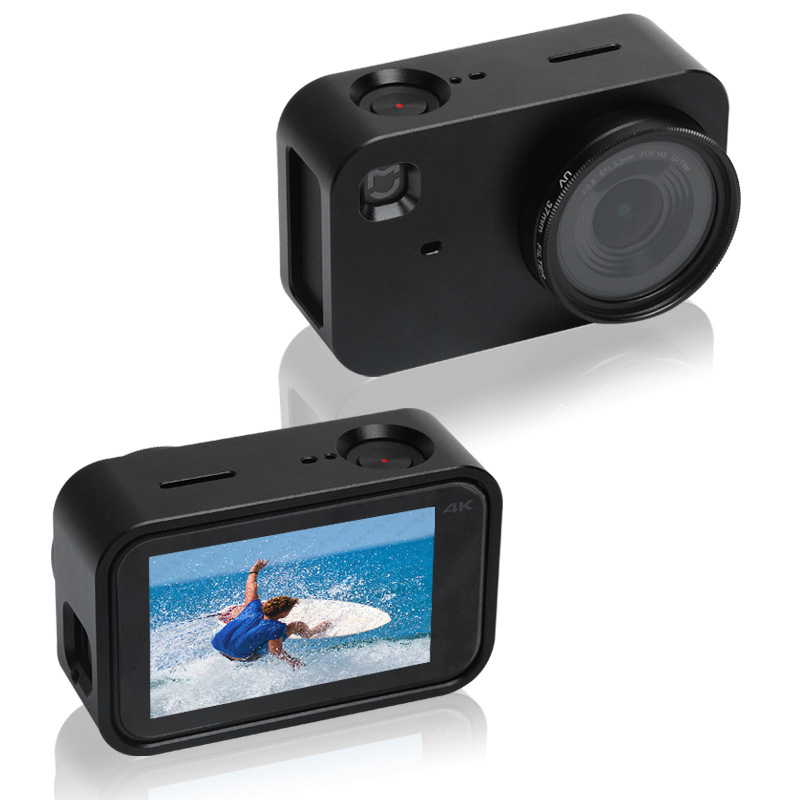 Camera Frame Case with Lens Cap Protector & 37mm UV Filter for Mijia Mini 4K