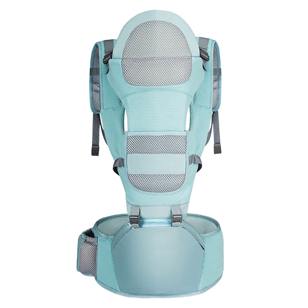 Multifunctionele Baby Carrier Met Hip Seat Voor Baby 'S Kinderen Van 0-36 Maanden Katoen Mesh Ademende Stof met Padding: green