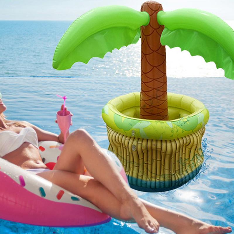 Ijsemmer Party Tropische Hawaiiaanse Zomer Koeler Bier Drankjes Zwembad Opblaasbare Container Pvc Drankjes Koeler Opslag Ijsemmer