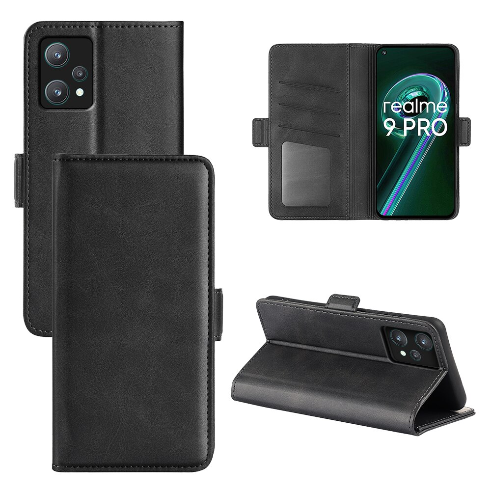 Case Voor Realme 9 Pro Lederen Portemonnee Flip Cover Vintage Magneet Telefoon Geval Voor Realme V25 Coque