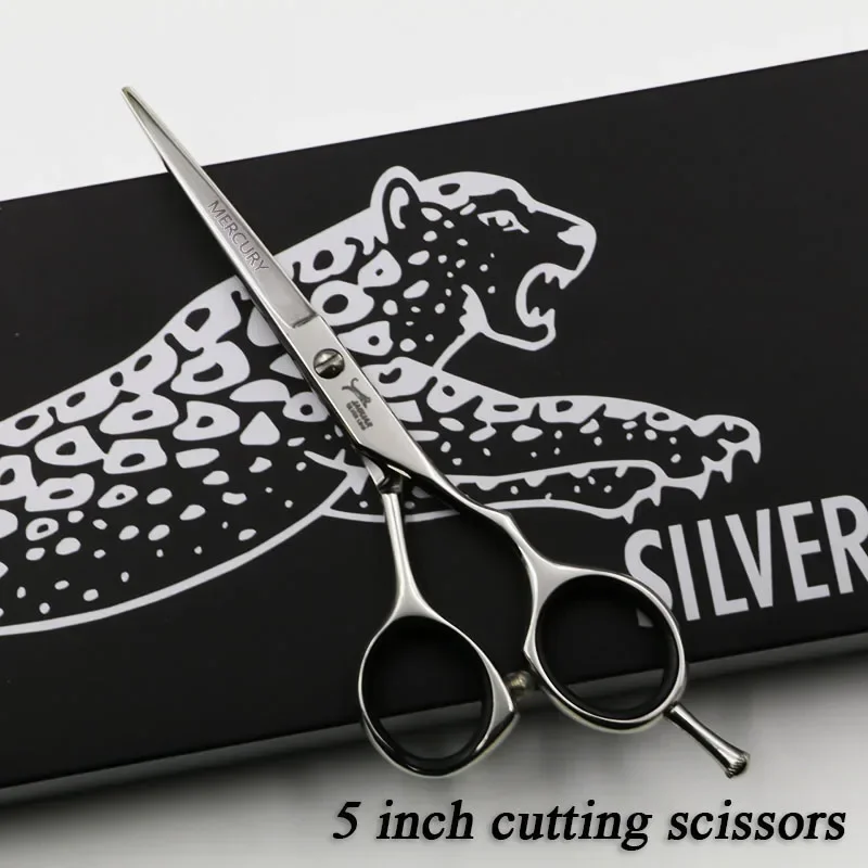 Tijeras para el cabello de 5 "/5,5"/6 "/6,5", juego de tijeras profesionales de peluquería, tijeras de peluquero de corte + adelgazamiento de: Negro