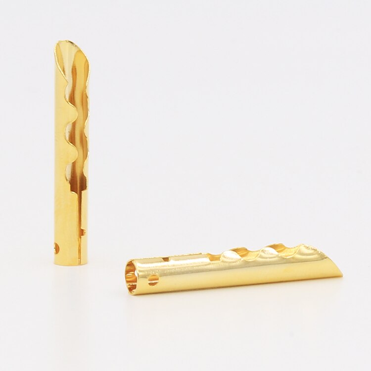 12 stücke VB432G Gold Kupfer Audio- BFA Z-Typ 4mm Bananen Stecker Lautsprecher Kabel Stecker