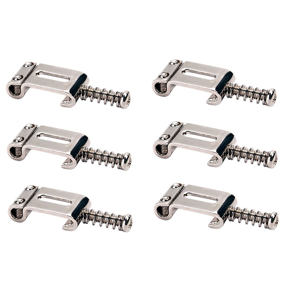6 Roller Vibrato Bridge Pull String Code Electric Guitar Saddle for Stratocaster Telecaster Electric Guitar Accessories: Default Title