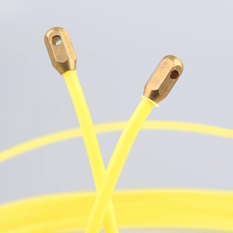 5M/15M/25M Cable Push Puller Fish Tape Fiberglass Reel Push Puller Wire Cable Duct for Telecom Electrical Wire Conduit Tool