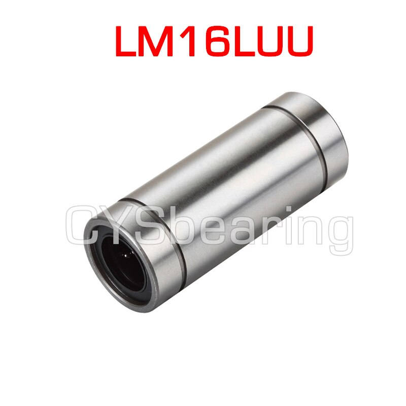 4x LM16LUU Linearlager 16mm - Doppelseitig Gummiabgedichtet Für CNC & 3D-Drucker