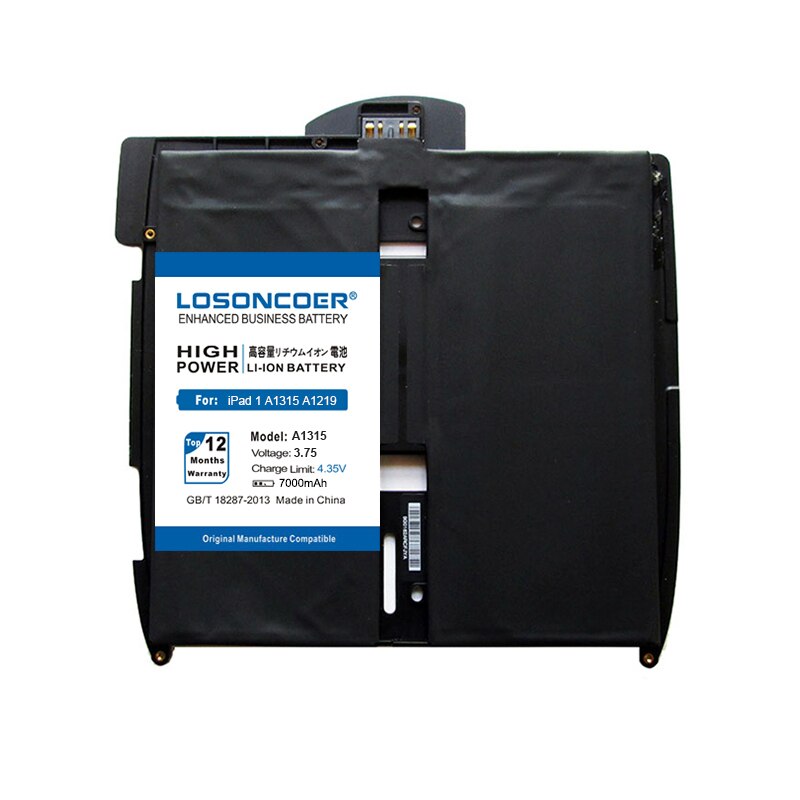 1 A1315 7000mAh 3.75V Bateria Para Apple iPad 1st Geração A1315 A1219 969TA028H A1337 616-0448 616-0478 Series Laptop