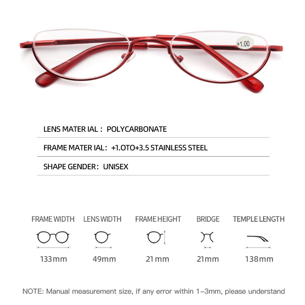 Begreat Half Frame Metalen Leesbril Mannen Presbyope Bril Vrouwen Bril Unisex Brillen Очки Для Чтения Ultralight Clear