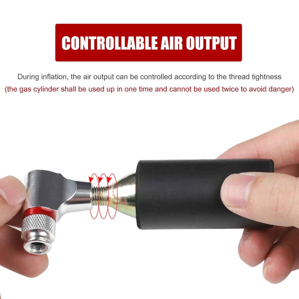 West bikihg fiets  co2 cartridge kop draagbare luchtfles mtb fiets luchtpomp accessoires voor schrader presta ventiel universeel