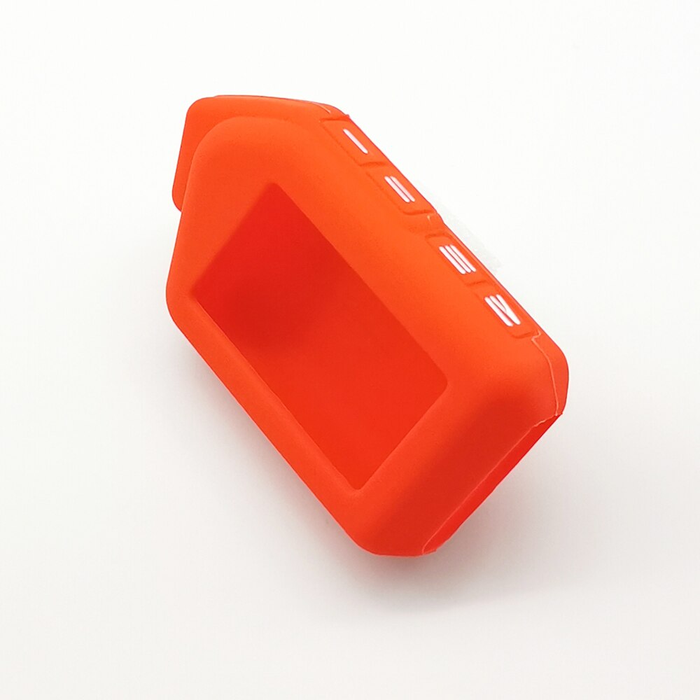 Funda para llaves de gel de sílice de 2 vías, para Sher-khan Mobicar A Mobicar B, seguridad en dos sentidos, sistema de alarma para coche, versión rusa Fob: Red