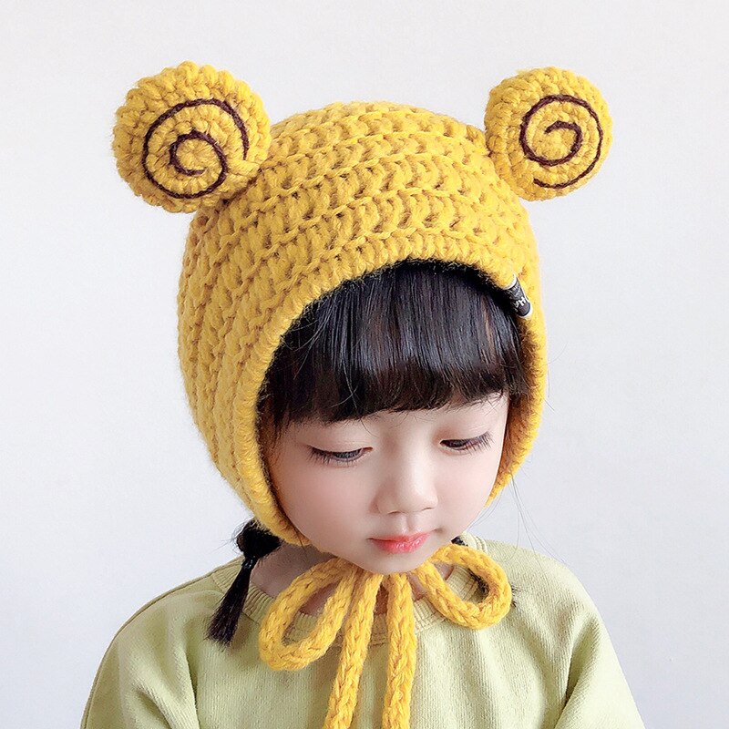 Snail Hat Beanies Knitted Winter Hat Solid Hip-hop Skullies Knitted Hat Cap Costume Accessory Warm Winter Lovely Christmas