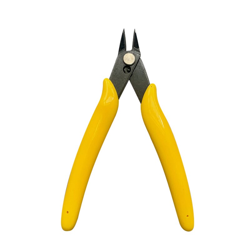 Diagonal Pliers Tool Electrical Wire Cable Cutters Diagonal Cutting Pliers DIY Electronic Tool: Yellow No Logo
