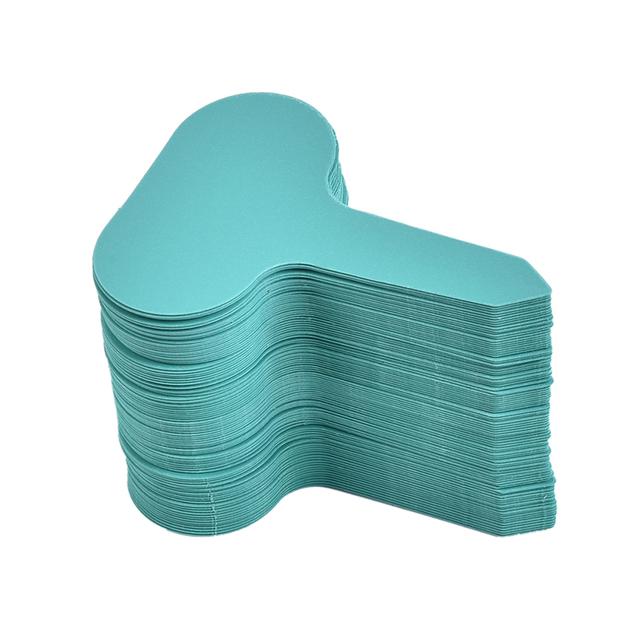 Étiquettes de jardin Classification des plantes, 100 pièces, signe de tri, étiquette, billet, plaque d'écriture en plastique, carte à brancher colorée: Dark Green
