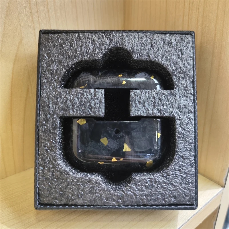 Funda de auriculares de fibra de carbono Real para Apple AirPods Pro 2(2022) auriculares inalámbricos Bluetooth de fibra de carbono para AirPods Pro): 2XS / Nieve